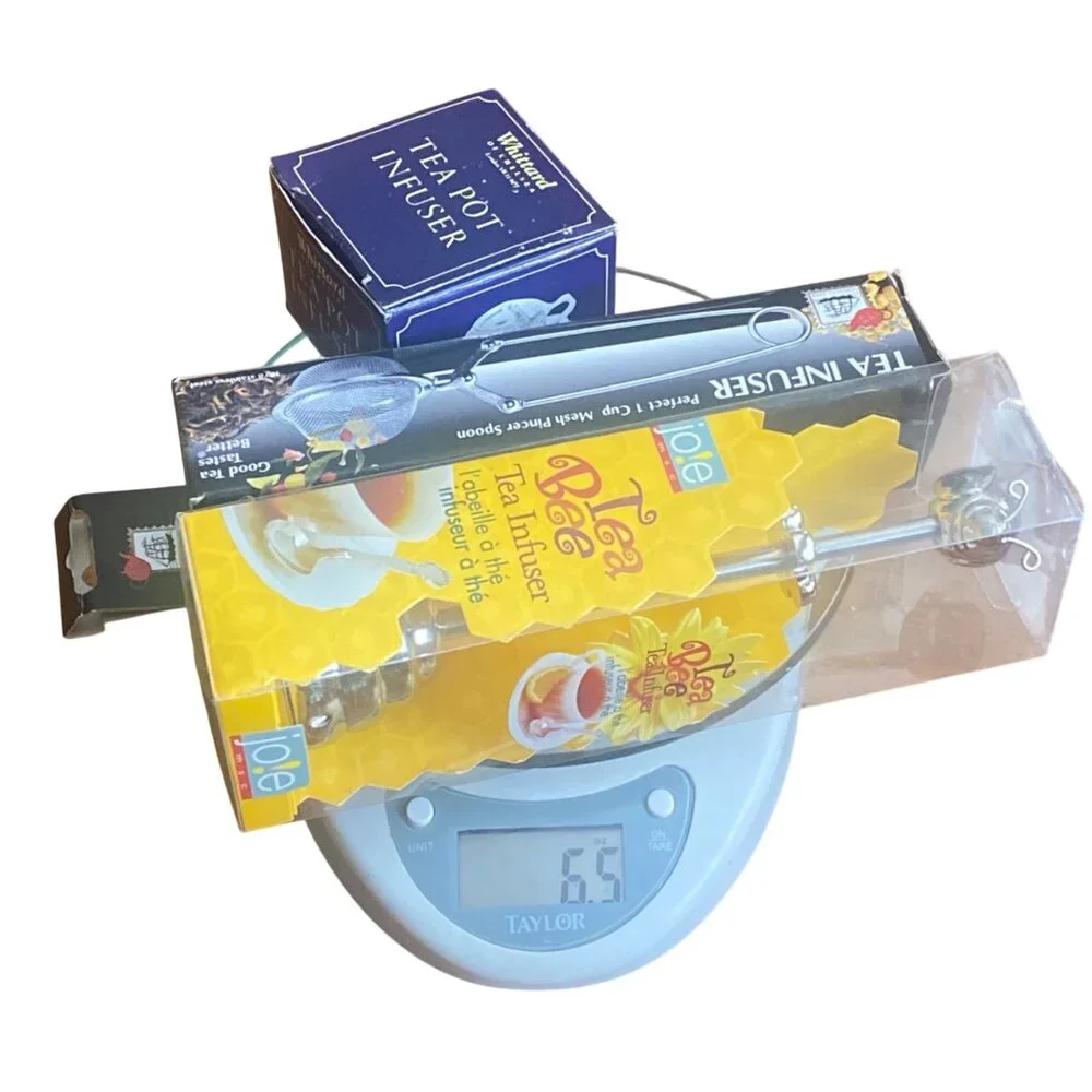 Tea Infuser 3-Set‎ Mesh Pincer Spoon Joie Bee & Whittard Teapot Stainless Steel